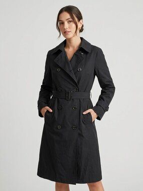 US Army Military Issued DSCP All Weather Trench Coat Black Size 6S NWT